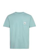 Salt Water Pocket Ss Tee Sport Men Men Sports Clothes Sport Tops Sport T-Skjorte Blue Quiksilver