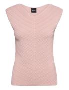 Faitini Tops Knitwear Jumpers Pink BOSS