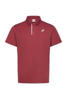 Court Polo Sport Men Sport Clothing Sport Tops Sport Polos Sport Short-sleeved Polos Red Asics