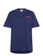 Bear Cafe Gfx T Sport Men Sports Clothes Sport Tops Sport T-Skjorte Blue Adidas Originals