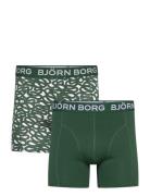 Cotton Stretch Boxer 2P Boxershorts Green Björn Borg