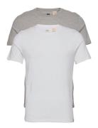 Slim 2Pk Crewneck 1 2 Pack Sli Tops T-Kortærmet Skjorte White Levi's®