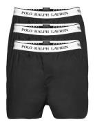 Stretch Cotton Boxer 3-Pack Underwear Boxer Shorts Black Polo Ralph Lauren