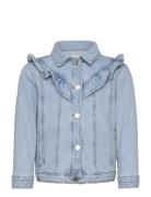 Cowgirl Jacket With Ruffles Outerwear Jackets & Coats Denim & Corduroy Blue Mango