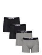 Levis Men Solid Basic Boxer Brief Org Co 4P Ecom Boxershorts Black Levi's®