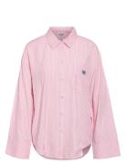 Nmfrida L/S Button Shirt Wvn S* Tops Shirts Long-sleeved Pink NOISY MAY