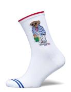 Polo Bear Crew Socks Lingerie Socks Regular Socks White Polo Ralph Lauren