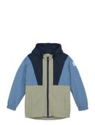 Jacket - Colorblock Outerwear Jackets & Coats Windbreaker Blue Color Kids