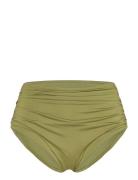 Swim Brief Sara Bikini Shaping Swimwear Bikinis Bikini Bottoms High Waist Bikinis Green Lindex