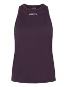 Core Essence Mesh Singlet W Sport T-shirts & Tops Sleeveless Purple Craft