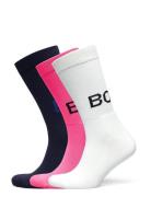 Core Polyamide Crew Sock 3P Sport Women Sport Clothing Sport Socks Multi/patterned Björn Borg