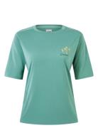 Bg W C Flower Ss Tee Sport Women Sport Clothing Sports Tops & T-shirts Sport T-Skjorte Green Berghaus