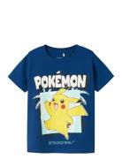 Nmmmahe Pokemon Nreg Ss Top Box Sky Tops T-Kortærmet Skjorte Navy Name It