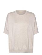 Ozzy Top Tops T-shirts & Tops Short-sleeved Beige Movesgood