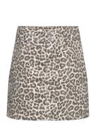 Skirt Twill Leo Print Dresses & Skirts Skirts Short Skirts Yellow Lindex