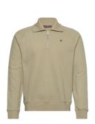 Maryon Half Zip Sweatshirt Designers Sweatshirts & Hoodies Sweatshirts Green Morris