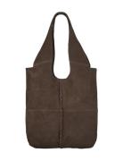 Suede Demi Bag Bags Small Shoulder Bags-crossbody Bags Brown Becksöndergaard