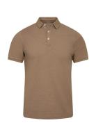 Bs Taketomi Regular Fit Polo Shirt Tops Polos Short-sleeved Brown Bruun & Stengade