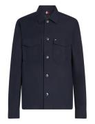 Cotton Nylon Shirt Jacket Tops Overshirts Navy Tommy Hilfiger