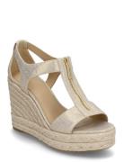 Berkley Mid Wedge Espadrillos Med Hæl Sandal Cream Michael Kors