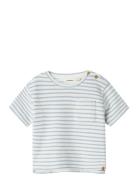 Nmmtadeo Ss Loose Top Lil Tops T-Kortærmet Skjorte Blue Lil'Atelier