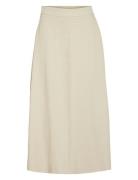 Vijolanda Ankle Skirt Skirts Knee-length & Midi Skirts Cream Vila