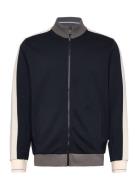 Taped Full Zip Track Top Tops Sweatshirts & Hoodies Sweatshirts Black Lyle & Scott