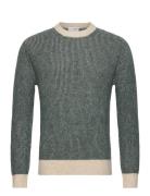 Slhrai Ls Knit Crew Neck Noos Tops Knitwear Round Necks Khaki Green Selected