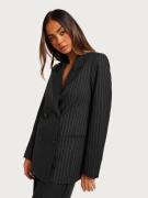 Vero Moda - Dressjakker & Blazere - Grey Pinstripe Birch Stripes - Vmlyla Ls Pinstripe Blazer - Dressjakker & Blazere