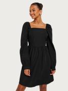Only - Langærmede kjoler - Black - Onlstanley L/S Peplum Dress Ptm - Kjoler - Long sleeved dresses