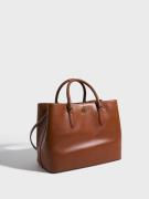 Lauren Ralph Lauren - Håndtasker - Brown - Marcy 36-Satchel-Large - Tasker - Handbags