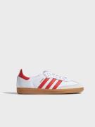 Adidas Originals - Lave sneakers - White/Red - Samba Og W - Sneakers