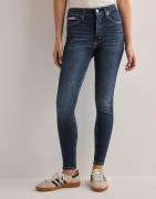 Calvin Klein Jeans - Blå - High Rise Super Skinny Ankle