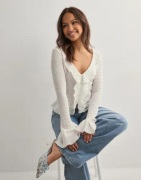 Nelly - Hvid - Lovely Frill LS Top