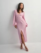 Nelly - Pink - Buttoned Structure Dress