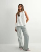 Only - Hvid - Onlpiella S/L Baloon Top Wvn