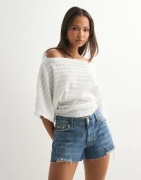 Nelly - Blå - Low Waist Jeans Shorts