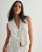 Pieces - Hvid - Pctalia Sl Tie Top Wvn