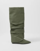 Nelly - Grøn - Folded Shaft Boot