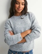 Vero Moda - Grå - Vmnovah Ls O-Neck Pullover Ga Noos