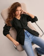 OBJECT - Sort - Objtutta Sculpture Fit Ls Shirt E D