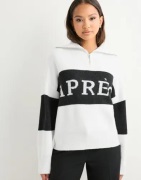 Pieces - Hvid - Pcjordan Ls Half Zip Knit Bc