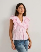 Nelly - Pink - Cute Pleat Blouse