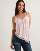 Nelly - Pink - Sassy Lace Singlet