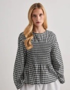 Vero Moda - Ternet/Stribet - Vmcania Ls Smock Top Wvn