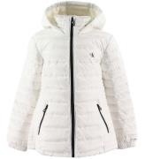 Calvin Klein Dunjakke - Fitted Light Down Jacket - Hvid