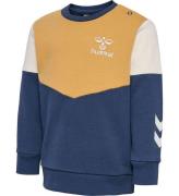 Hummel Sweatshirt - HmlHappy Now - Ochre/Sargasso Sea