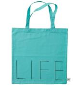 Design Letters Shopper - Life - Turkis