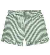 Tommy Hilfiger Shorts - Striped Ruffle Short - Spring Lime Strip