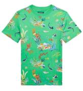 Polo Ralph Lauren T-shirt - Classics II - GrÃ¸n m. Print